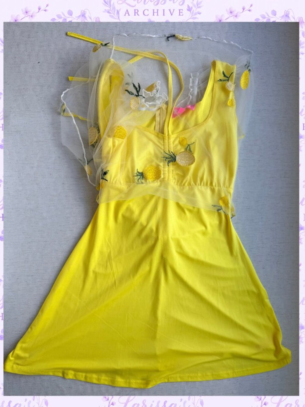 Sugar Thrillz by Dolls Kill I Got The Juice Embroidered Babydoll Dress | Size XS - Picture 12 of 16